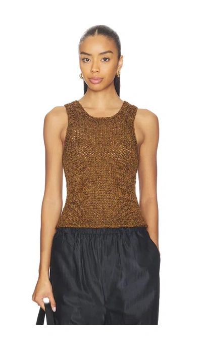 A.l.c Nelly Knit Top In Canyon Dust In Brown