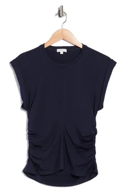 A.l.c . Nia Ruched T-shirt In Maritime Navy