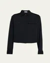 A.l.c Nico Button-front Shirt In Black