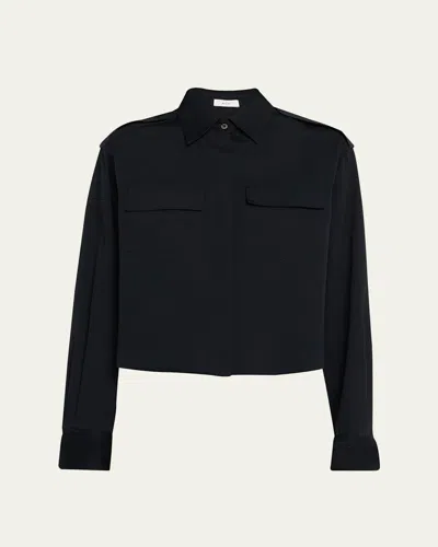 A.l.c Nico Button-front Shirt In Blue