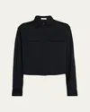 A.l.c Nico Button-front Shirt In Blue