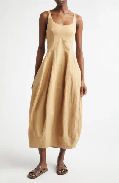 A.l.c . Nina Cotton Blend Barrel Dress In Neutral