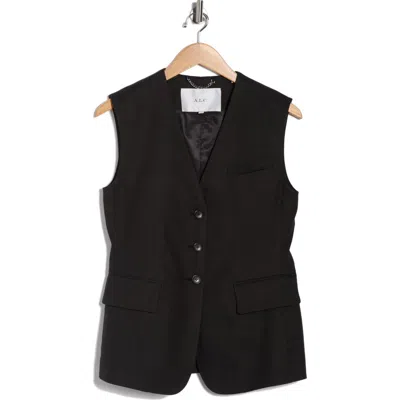 A.l.c . Noa Linen Blend Vest In Black