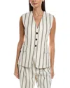 A.l.c . Noa Linen-blend Vest In White