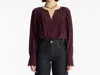 A.l.c Nomad Flattering V-neckline Top In Chicory In Purple