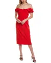 A.l.c Nora Off-the-shoulder Midi Sheath Dress