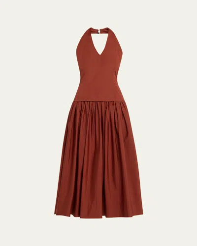 A.l.c Nora Drop-waist Halter Dress