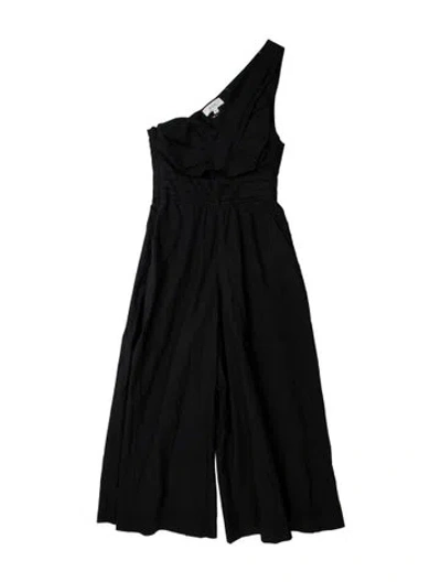 Pre-owned A.l.c Nylon One-shoulder Jumpsuit In Black