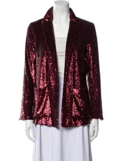 Pre-owned A.l.c Nylon Patterned Blazer W/ Tags In Red