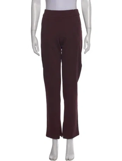 Pre-owned A.l.c Nylon Straight Leg Pants In Brown