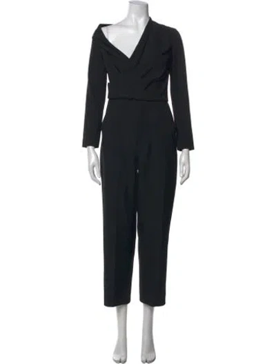 Pre-owned A.l.c Off-the-shoulder Jumpsuit In Black