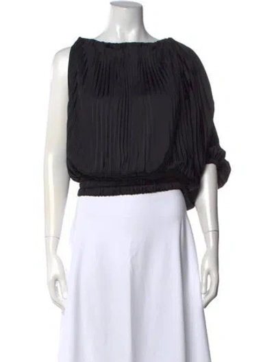 Pre-owned A.l.c Off-the-shoulder Sleeveless Top In Black