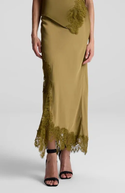 A.l.c . Olivia Asymmetric Satin Skirt In Pyrite