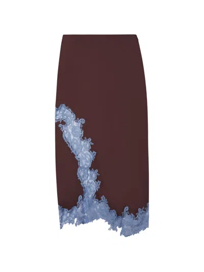 A.l.c Olivia Midi Skirt In Brown