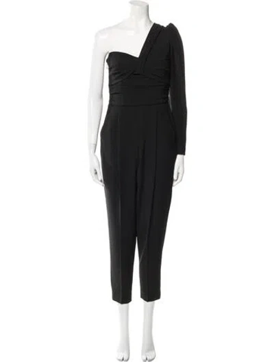 Pre-owned A.l.c One-shoulder Jumpsuit In Black