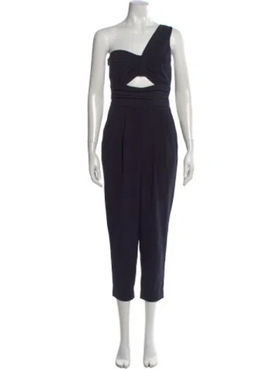 Pre-owned A.l.c One-shoulder Jumpsuit In Black