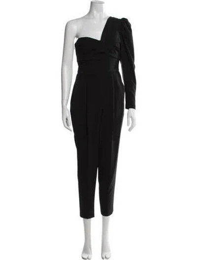 Pre-owned A.l.c One-shoulder Jumpsuit In Black