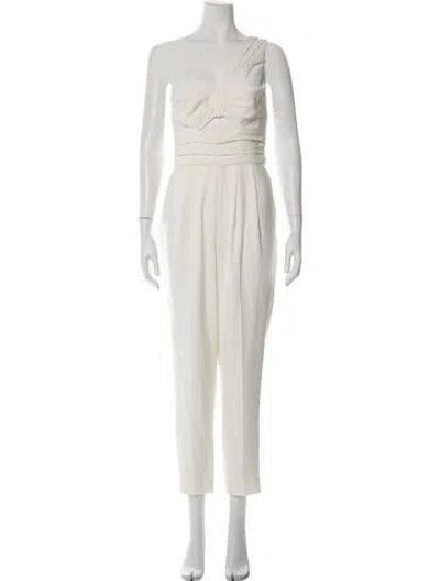 Pre-owned A.l.c One-shoulder Jumpsuit In Neutrals