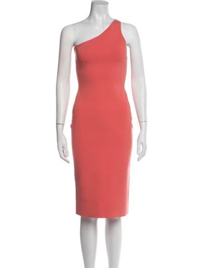 Pre-owned A.l.c One-shoulder Knee-length Dress In Pink