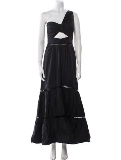 Pre-owned A.l.c One-shoulder Long Dress In Black