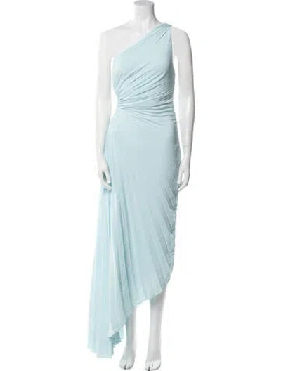 Pre-owned A.l.c One-shoulder Long Dress In Blue