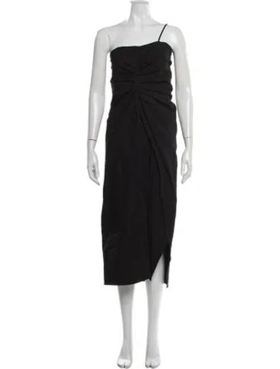 Pre-owned A.l.c One-shoulder Long Dress In Multi