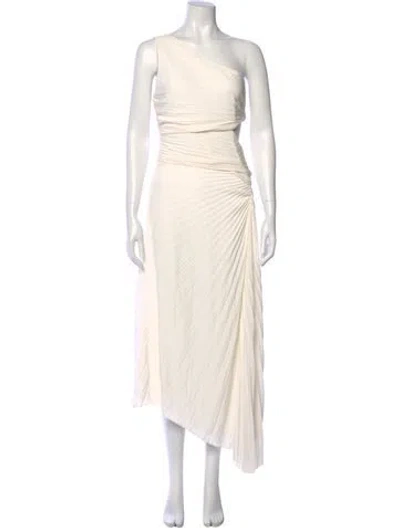 Pre-owned A.l.c One-shoulder Long Dress In Neutral