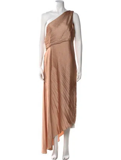 Pre-owned A.l.c One-shoulder Long Dress In Neutral