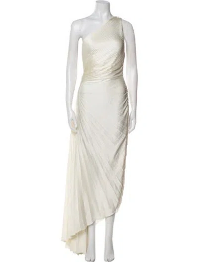 Pre-owned A.l.c One-shoulder Long Dress In Neutral