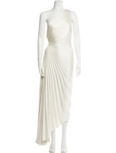 Pre-owned A.l.c One-shoulder Long Dress In Neutral