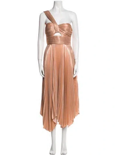 Pre-owned A.l.c One-shoulder Long Dress In Neutral