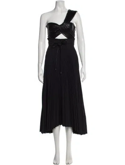 Pre-owned A.l.c One-shoulder Long Dress In Purple