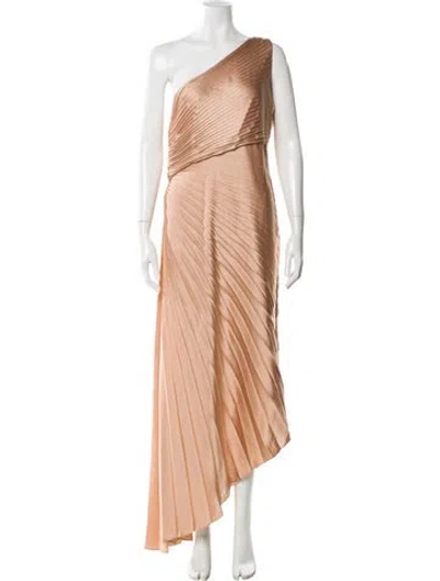 Pre-owned A.l.c One-shoulder Long Dress W/ Tags In Neutral