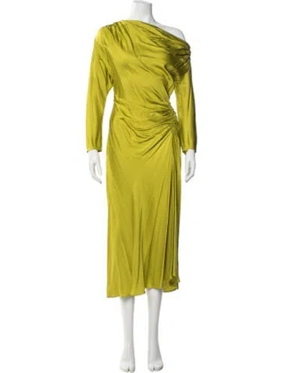 Pre-owned A.l.c One-shoulder Midi Length Dress