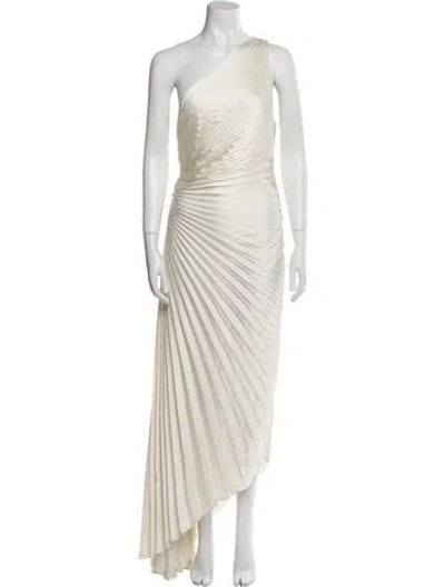 Pre-owned A.l.c One-shoulder Midi Length Dress In Neutral