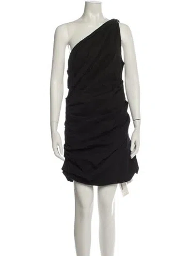 Pre-owned A.l.c One-shoulder Mini Dress In Blue
