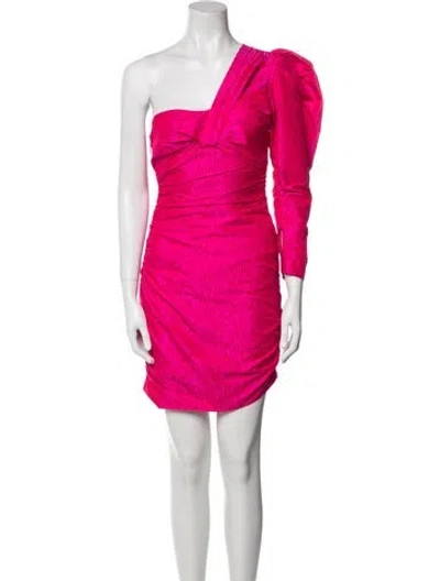 Pre-owned A.l.c One-shoulder Mini Dress In Pink
