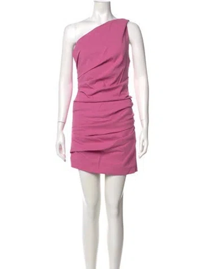 Pre-owned A.l.c One-shoulder Mini Dress In Pink