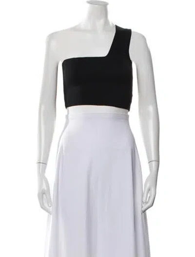 Pre-owned A.l.c One-shoulder Sleeveless Crop Top In White