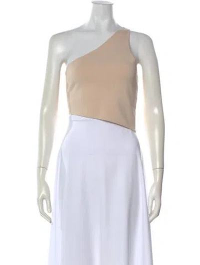Pre-owned A.l.c One-shoulder Sleeveless Top In Brown
