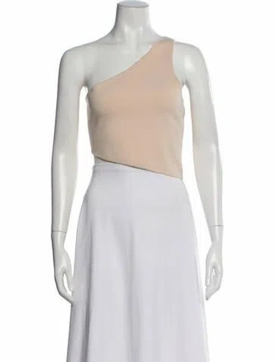 Pre-owned A.l.c One-shoulder Sleeveless Top In Neutral