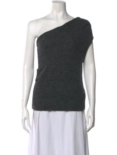 Pre-owned A.l.c One-shoulder Sleeveless Top W/ Tags In Gray