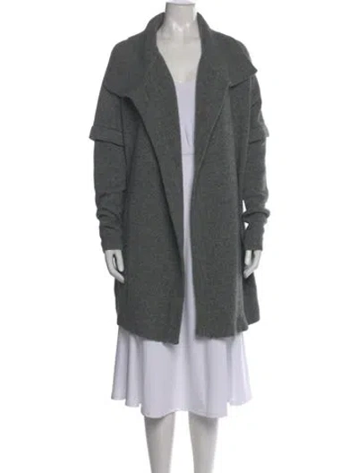 Pre-owned A.l.c Open Front Sweater In Gray