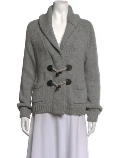 Pre-owned A.l.c Open Front Sweater In Grey