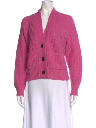 Pre-owned A.l.c Open Front Sweater In Pink