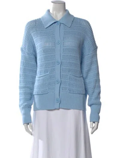 Pre-owned A.l.c Open Front Sweater W/ Tags In Blue