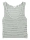 A.l.c Open-knit Sleeveless Tank Top