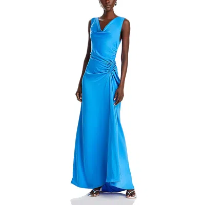 A.l.c Ophelia Womens Satin Ruched Evening Dress In Ibiza