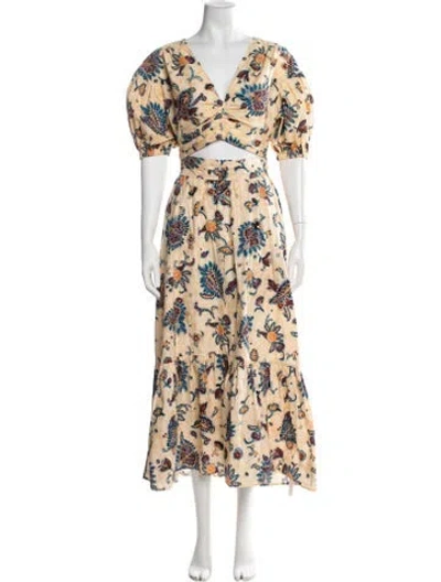 Pre-owned A.l.c Paisley Print Skirt Set In Blue
