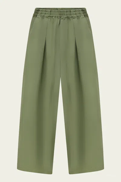 A.l.c Palmer Cotton Twill Pant In Eucalyptus